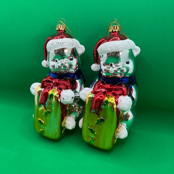 Vintage Box of 6 hanging Christmas Ornaments - Picture 5 of 5